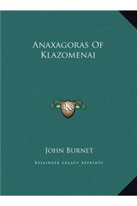 Anaxagoras Of Klazomenai