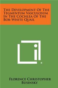 The Development of the Tegmentum Vasculosum in the Cochlea of the Bob-White Quail