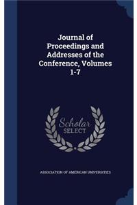 Journal of Proceedings and Addresses of the Conference, Volumes 1-7