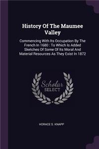 History Of The Maumee Valley