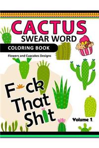 Cactus Swear Word Coloring Books Vol.1