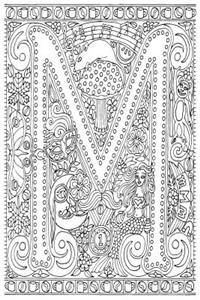 Color My Cover Journal - Creative Alphabet - M