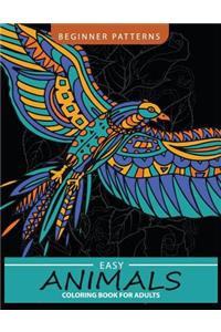 Easy Animals Coloring Book