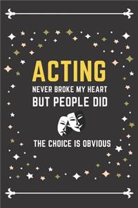 Acting Notebook Stars Cover
