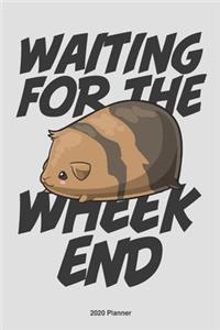 Waiting for the wheekend Guinea Pig 2020 Weekly Planner