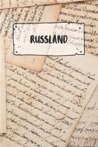 Russland: Liniertes Reisetagebuch Notizbuch oder Reise Notizheft liniert - Reisen Journal für Männer und Frauen mit Linien