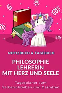 Philosophielehrerin Tagesplaner Notizbuch