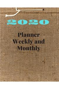 Planner Weekly and Monthly 2020