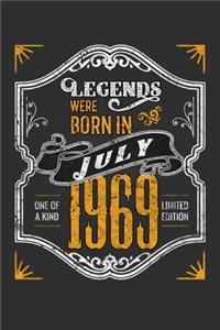 Legends Were Born in July 1969 One Of A Kind Limited Edition