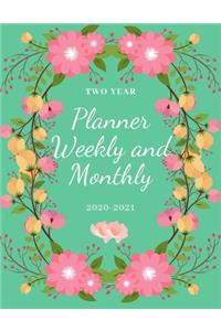 Two Year Planner Weekly And Monthly 2020-2021