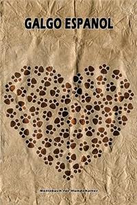 Galgo Espanol Notizbuch für Hundehalter