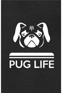 Pug Life A5 Lined Notebook