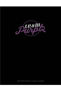 Team Purple: Graph Paper Notebook - 0.25 Inch (1/4") Squares