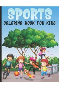 Sports Coloring Book For Kids