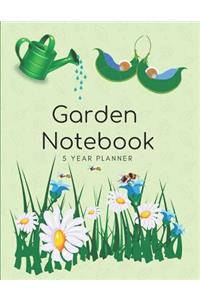 Garden Notebook 5 Year Planner