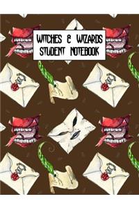 Witches & Wizards Student Notebook: Notebook Ruled Paper for Birthday, Christmas, Back to School Journal Gift for Magical Friend, Family, Teacher, Student
