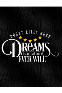 Doubt Kills More Dreams Than Failure Ever Will