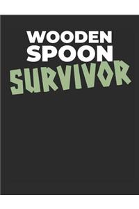 Wooden Spoon Survivor: Blank Line Notebook (8.5 X 11 - 110 Pages)