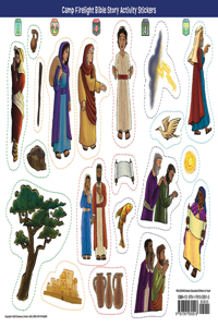 Vacation Bible School (Vbs) 2024 Camp Firelight Bible Story Activity Stickers (Pkg of 6)