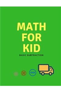 Math for kid (basic Subtraction)