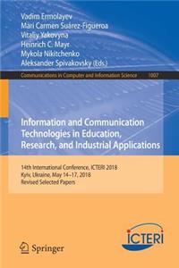 Information and Communication Technologies in Education, Research, and Industrial Applications