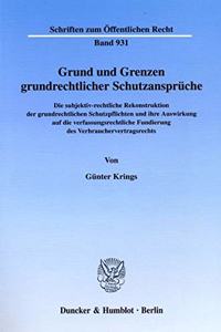 Grund Und Grenzen Grundrechtlicher Schutzanspruche