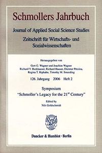 Symposium Schmoller's Legacy for the 21st Century