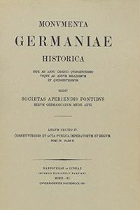 Constitutiones Et ACTA Publica Imperatorum Et Regum (1298-1313), Teil 2