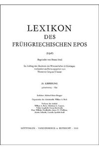 Lexikon Des Fruhgriechischen Epos Lfg. 25