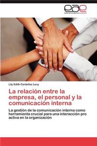 Relacion Entre La Empresa, El Personal y La Comunicacion Interna