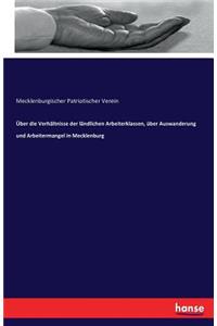 Über die Verhältnisse der ländlichen Arbeiterklassen, über Auswanderung und Arbeitermangel in Mecklenburg