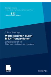 Werte Schaffen Durch M&a-Transaktionen