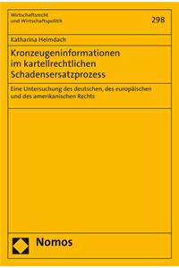 Kronzeugeninformationen Im Kartellrechtlichen Schadensersatzprozess