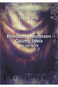 Directory of Johnson County, Iowa for 1878-79