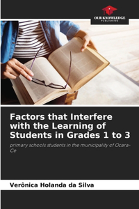 Factors that Interfere with the Learning of Students in Grades 1 to 3