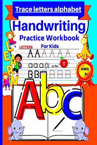 Alphabet handwriting practice workbook for kids