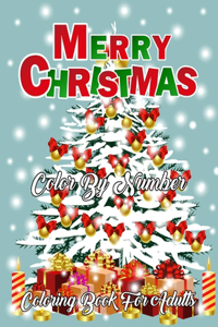 Merry Christmas Color By Number Coloring Book For Adults