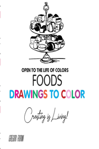Drawings To Color - Food - Creating is Living!