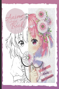 Anime Coloring Book For Adults and Teenagers