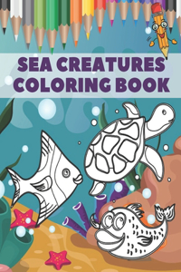 Sea Creatures Coloring Book