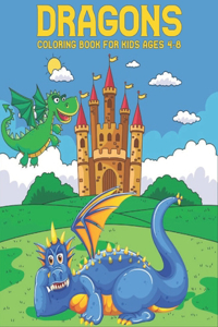 Dragons Coloring Book for Kids 4-8