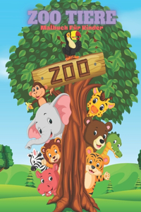 ZOO TIERE - Malbuch Für Kinder
