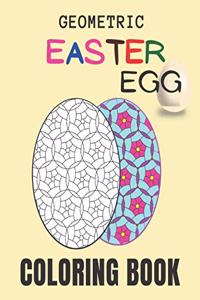 Geometric easter egg coloring book