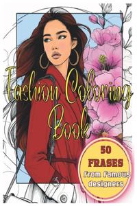 Stylish Fashion Coloring Book for Adults and Teens