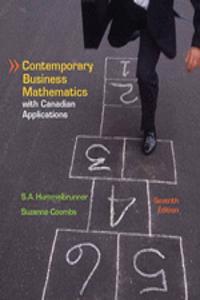 Contemporary Business Mathematics with Canadian Applications