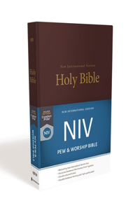 NIV, Church Bible (Pew Bible), Hardcover, Burgundy, Comfort Print