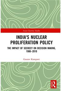 India's Nuclear Proliferation Policy