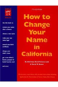 How to Change Your Name in California