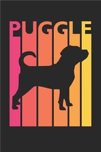 Vintage Puggle Notebook - Gift for Puggle Lovers - Puggle Journal