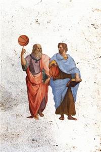 Aristotle and Plato with Basketballs: 6x9 120-page dotted notebook journal notepad scribble book diary workbook for philosophers